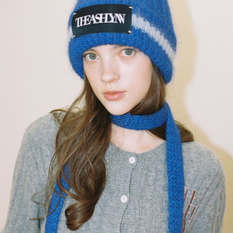 

ШАПКА БИНИ ИЗ АНГОРЫ В ПОЛОСКУ ЭШЛИНН (2 ЦВЕТА) KHAKI