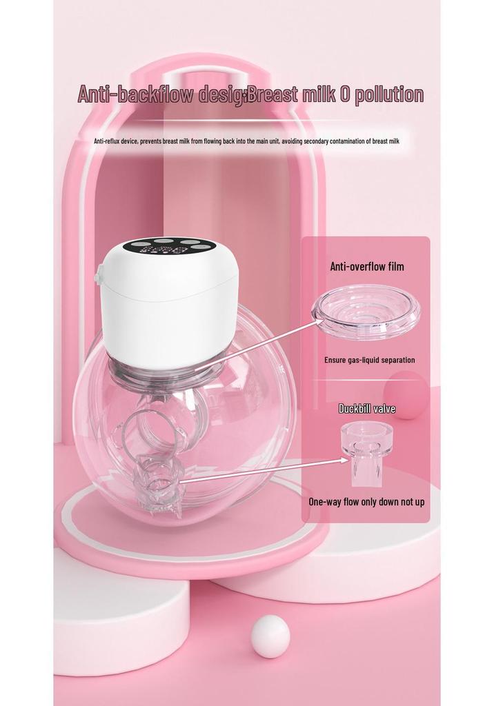 Silent Hands-Free Wearable Electric Breast Pump with High Suction