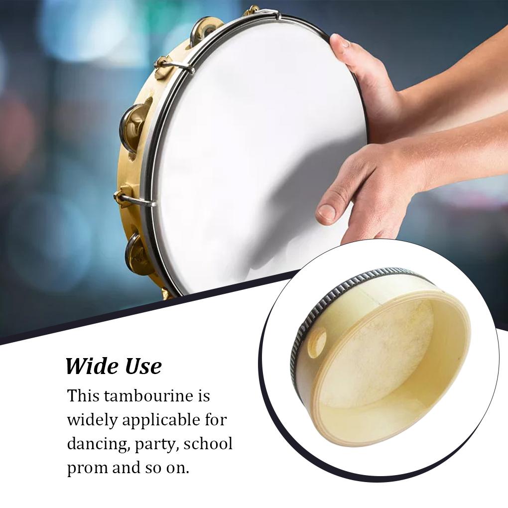 Drum Traditional Head Musical Instrument Smooth Kids Beginner Wood Tambourines Professional Sweet Gift Tambourine
