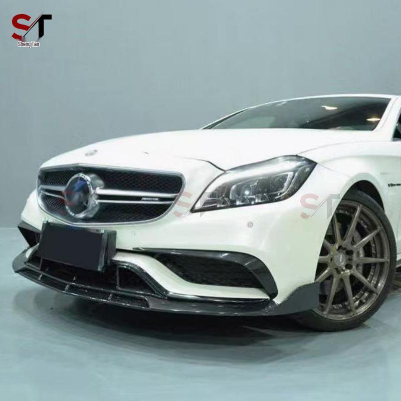 Deflettore Aria Faro Antinebbia Paraurti Anteriore in Fibra di Carbonio Mercedes CLS W218