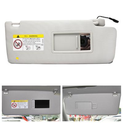 Estilo de Coche Beige Panel de Parasol Interior Izquierdo / Derecho y Espejo de Maquillaje con Cable para VW Touran L 2017 5TD857521, 5TD857522