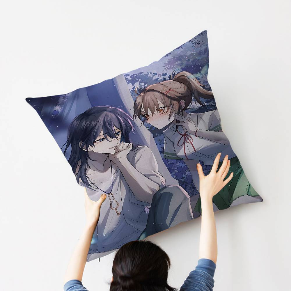 

Japanese Anime Suzume Pillowcases Home Bedding Decorative Pillow Cover Wedding Super Soft Pillow Case 30cmx30cm