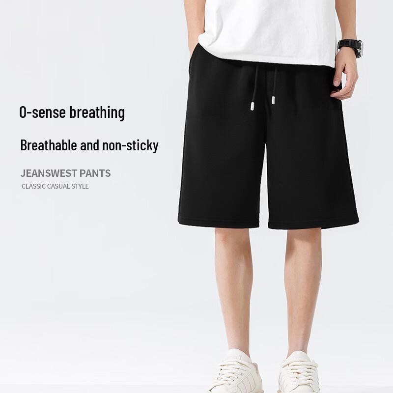 Jeanswest Men's Summer Loose Fit Pure Cotton Casual Shorts