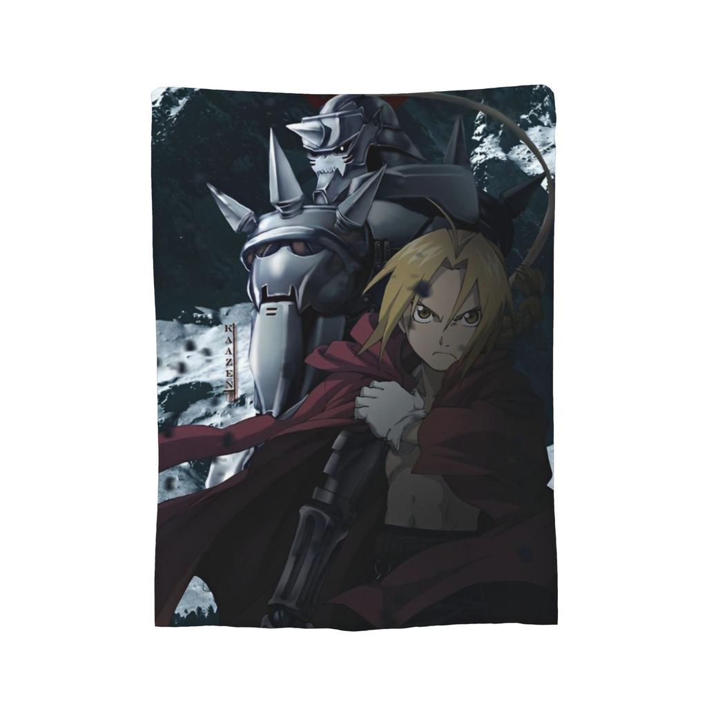 Fullmetal Alchemist Blanket Cover Flannel Anime Manga Warm Throw Blankets for Bedding Couch Bed Rug