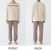 Gunze CI Comme CA Gray Fleece Long Sleeve and Pants Men's Loungewear,