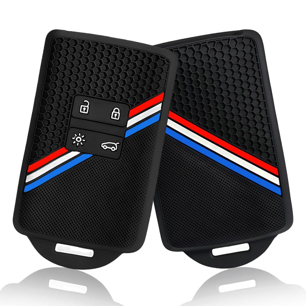 Silicone Key Case Cover FOB for Renault Austral Captur Arkana Koleos Zoe Scenic Dacia Sandero Duster Logan Jogger Kadjar Clio