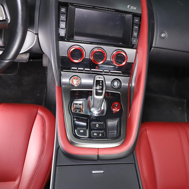 For Jaguar F-TYPE 2013-2026 Aluminium alloy Center Console Air Conditioner Volume Knob Switch Circles Trim Interior Accessories