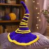 Knitting Supplies for Beginners Crochet Twisted Witch Hat DIY Kit, Fall Halloween Stress Relief Handicraft Projects Handmade Craft Kit Adults, Autumn