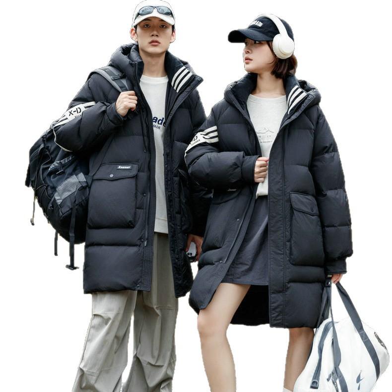 Couple down jacket women's tooling sports outdoor jacket winter medium and long hiking suit duck down
