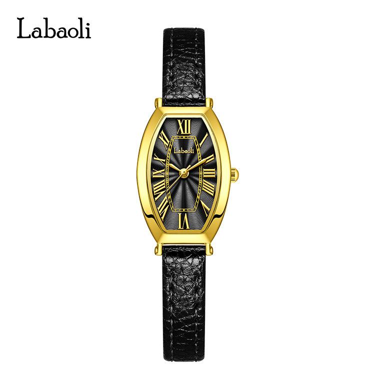 La Baoli Fashion Watch Retro Wine Barrel Type Dial Women S Watch Simple Quartz Watch