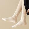 Haruyang Women's Socks Two-Waist Straight Slim 8-Pair Set