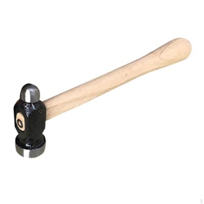 Martello per creazione di gioielli con manico in legno a doppia faccia lunghezza 26 cm testa in acciaio da cesello per