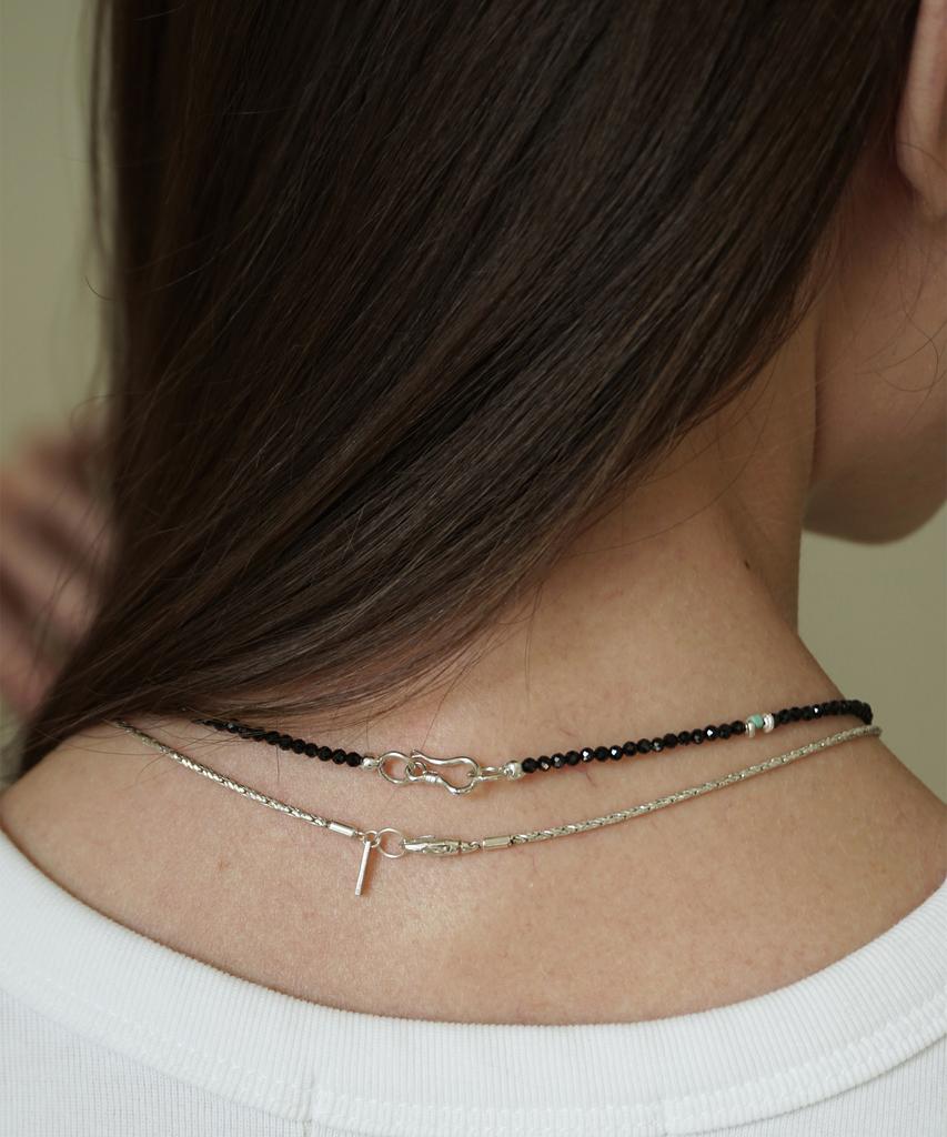 Ourpierre Glitter Necklace Black