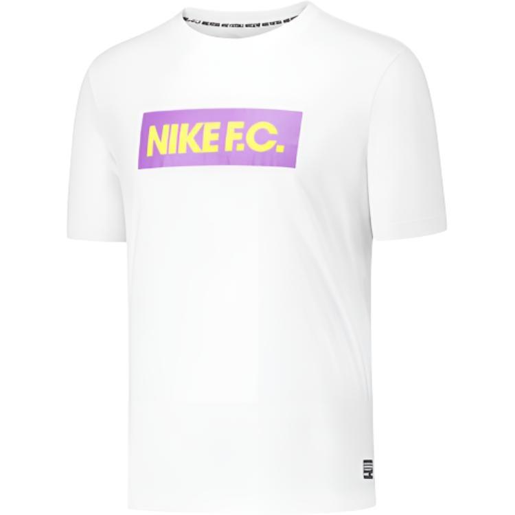 Nike Alphabet Printing Sports Short Sleeve White Men s AQ8008-100 M