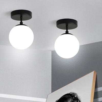 Modern Glass Ceiling Lamps Nordic Glass Ceiling Lights For Entrance Hallway Bedroom Bedside Home Indoor Lighting Fixtury