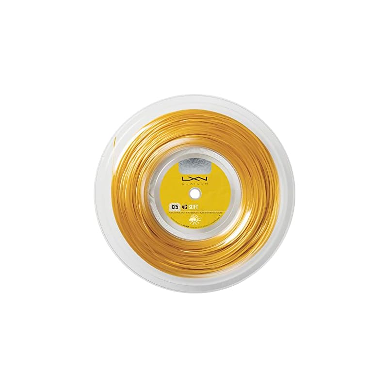 LUXILON Tennis String 4G SOFT 125 (200m Reel) Gold WRZ990143