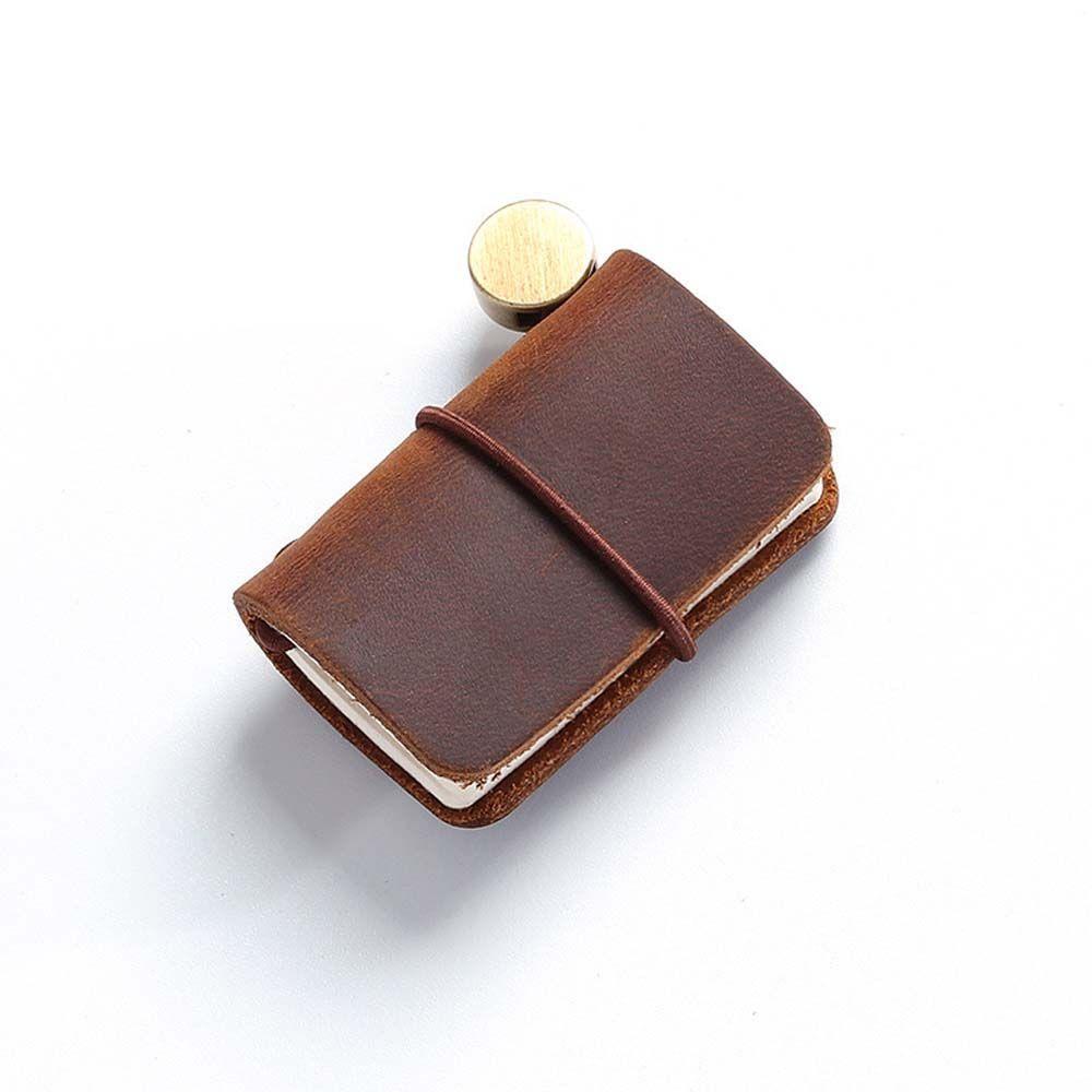 

Leather Cover Handmade Diary Schedule Daily Planner Mini Notebook Stationery Weekly Organizer 02