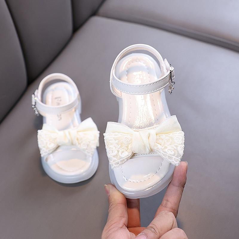 

Summer Ladylike Cartoon Girl Princess Baby Student Small/Medium/Large Children s Rhinestone Dance Performance Leather Shoes, Sandals & Single Shoes 36 білий