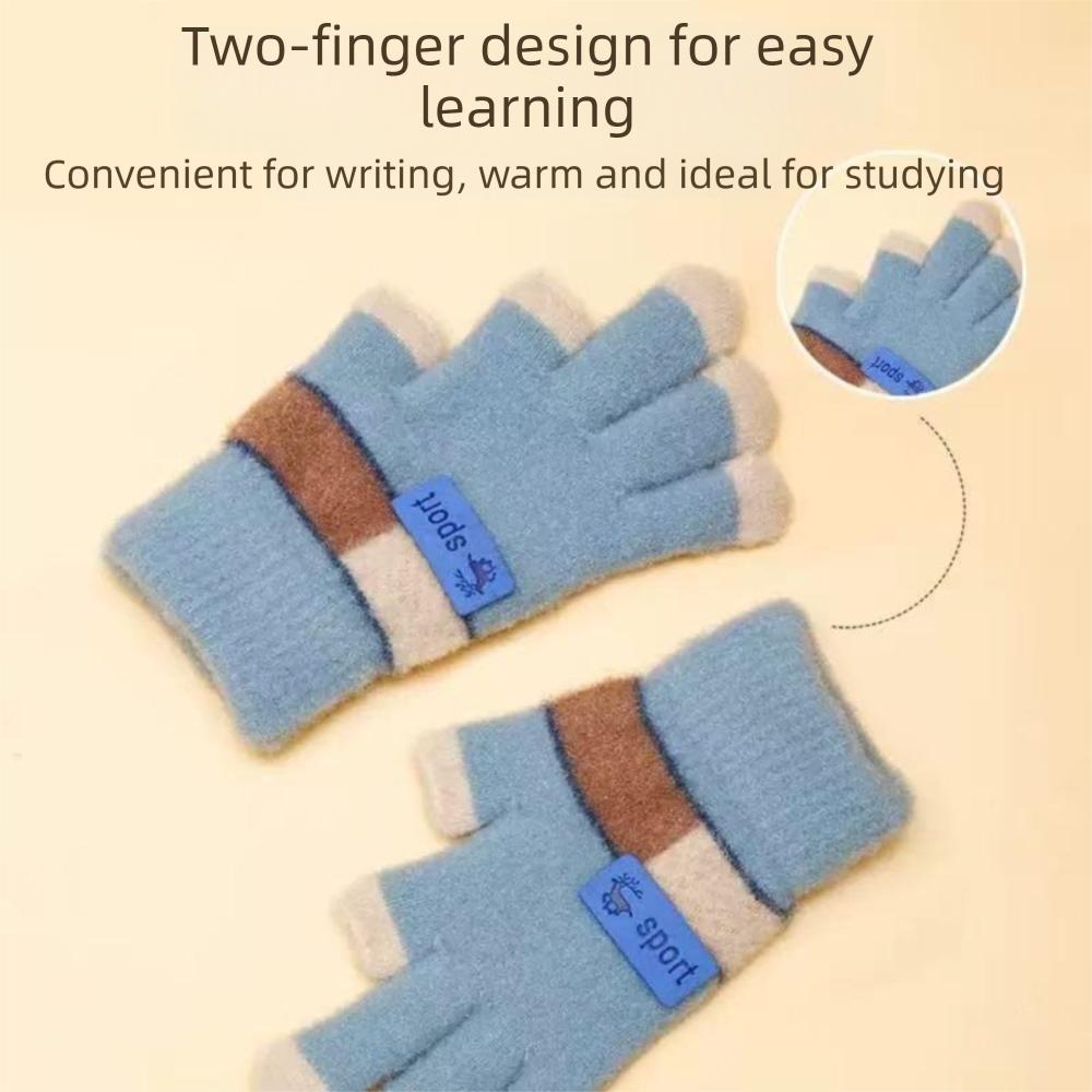 6-13Years Old Coldproof Children Mittens Windproof Baby Gloves Kids Winter Gloves Baby Boys Girls