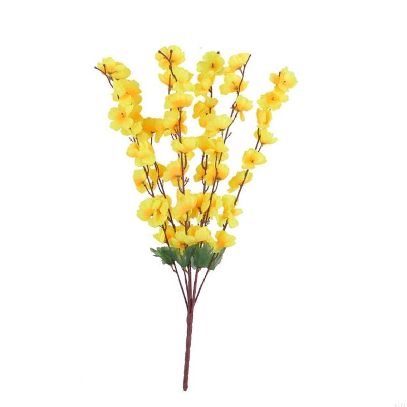 62KD 7 Forks Spring Simulation Artificial Flowers Silk Flower Home Flower Arrangement