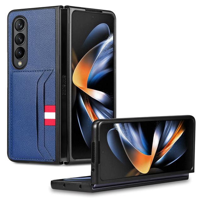 Card Holder Slim Protection Fashion Leather Case For Samsung Galaxy Z Fold 4 Fold3 Fold4 Fold2 Zfold4 Fold 3 2 5g Phone Bag