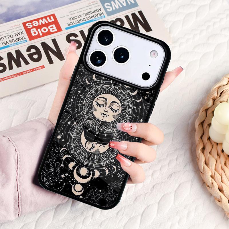 Love Sun Moon Phone Case For IPhone 17 16e 15 14 13 12 11 Pro Max Air Mini Soft Protective Cover
