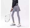 Girls' Quick-Dry Spring & Autumn 2025 Fake Two-Piece Tennis Skort and Yoga Base Shark Pants
