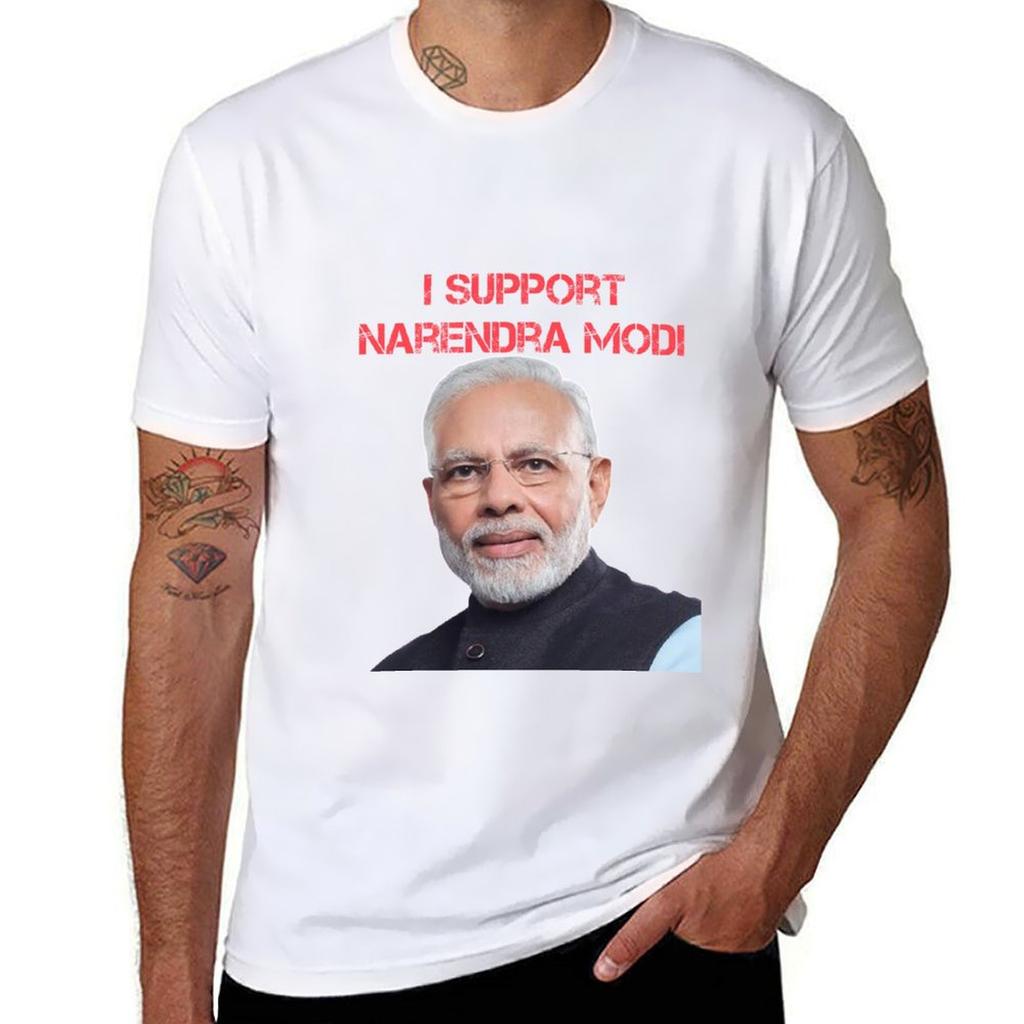 I Support Narendra Modi T-Shirt Lightweight Print T-Shirt