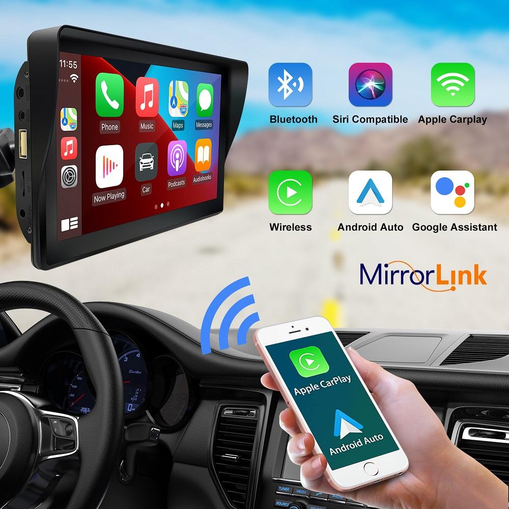 Universal 7inch Car Radio Multimedia Video Player Wireless Carplay And Wireless Android Auto Touch Screen