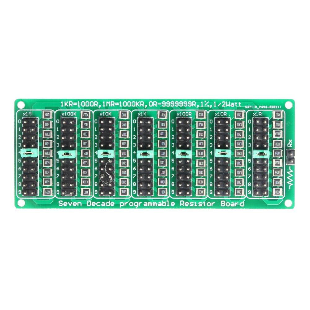 0.1R-9999999.9R Programmable Eight Decade Resistor Board 0.1-9.9999999MR (0-10MS) Step Accuracy 0.1R 1/2 W SMD Resistance Module