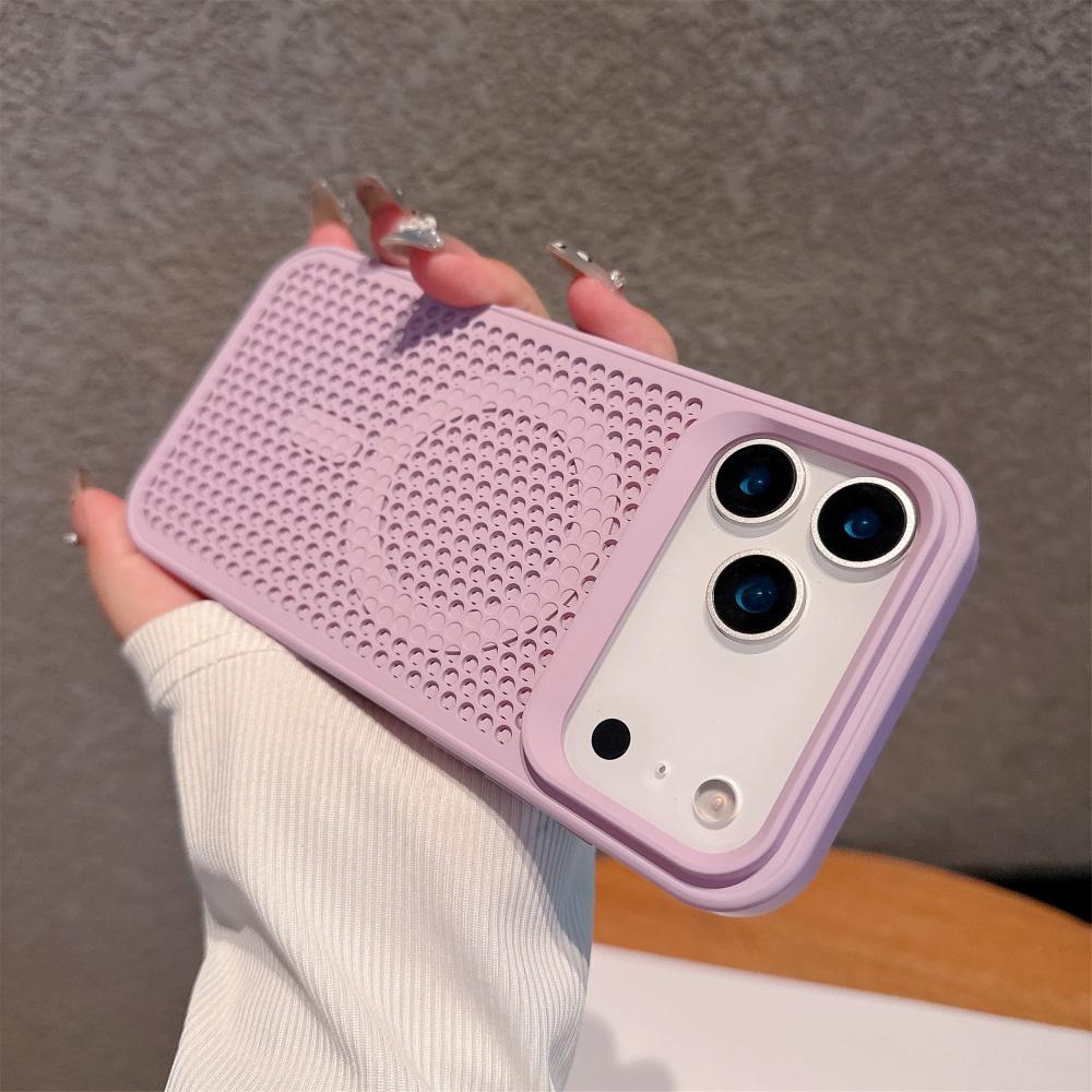 Honeycomb Heat Dissipation Magnetic Wireless Charging Case for IPhone 17 16 Pro Max 14 15 Plus 13 12 17 Air 11 for Magsafe Cover