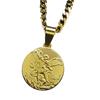 Archangel Gold/Silver Pendant Necklace for Men and Women Stainless Steel Choker Religious Jewelry Inspirational Gift
