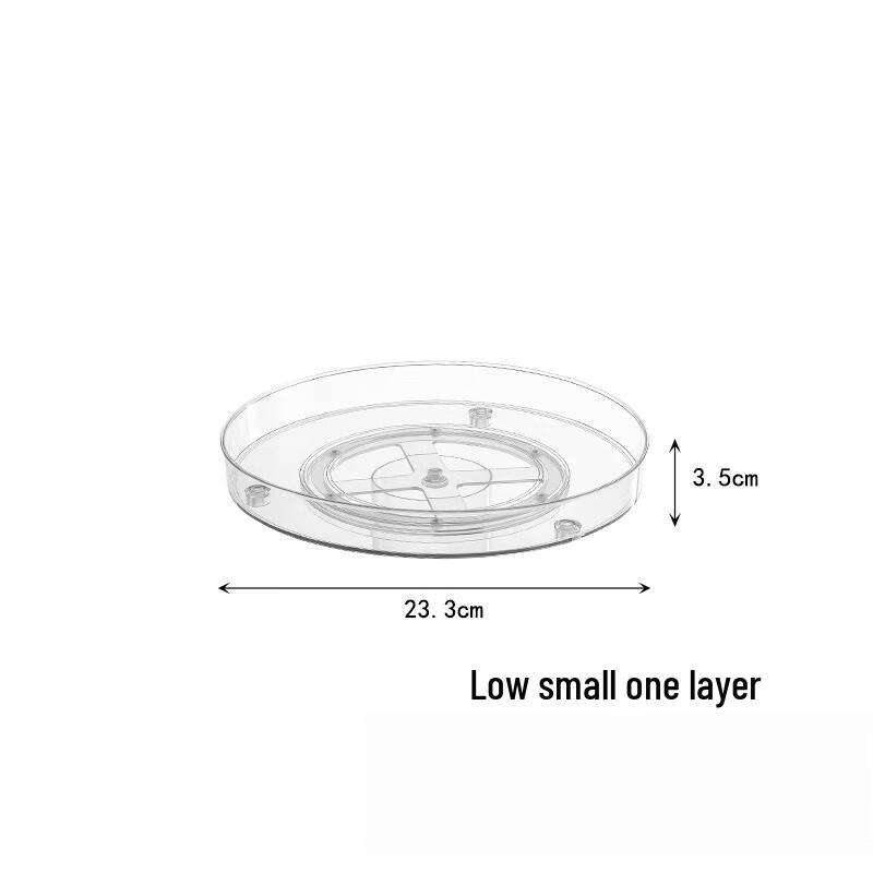 

Zhishi Clear Rotating Spice Rack & Storage Tray (Set of 2)