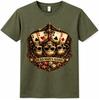 Poker T Shirt Dead Mans Hand Four Aces Gambling Cards Graphic Tee