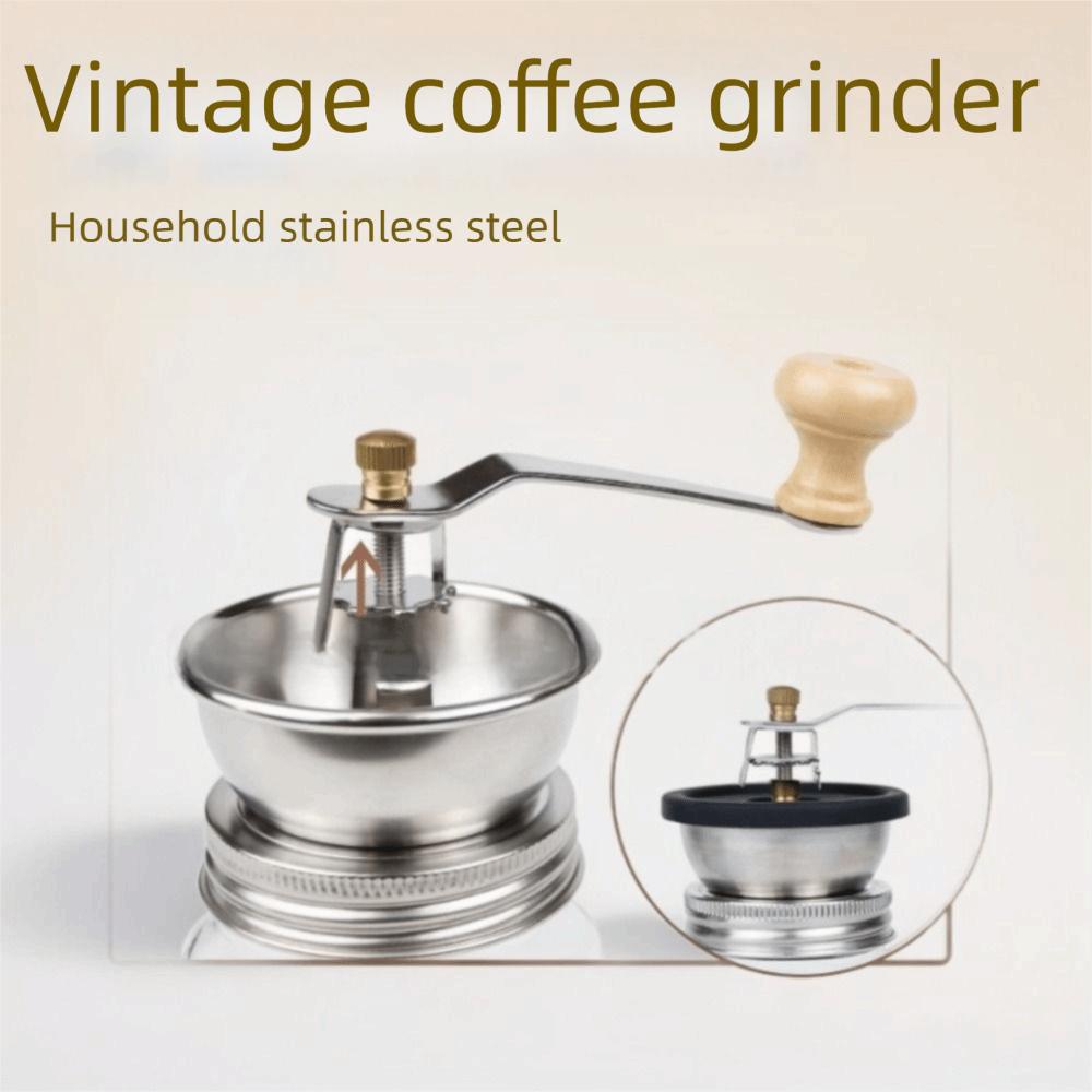 Adjustable Settings Hand Crank Coffee Mill Ceramic Core Household Coffee Crusher  Kitchen Tools