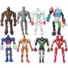 8 Stücke Anime Real Steel Adam Raider LED Roboter Actionfigur Modell Kinder Spielzeug Geschenk