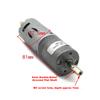 1PCS 8A395-75-12-42 Gear Motor High-Torque 12V Robot Car Model Gear Reduction DC Motor 43RPM DC Gear Motor