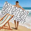 Adorable penguins' cozy gathering Print beach towel, quick drying, suitable for travel, outdoor sports, jogging, the beach and swimming, gift