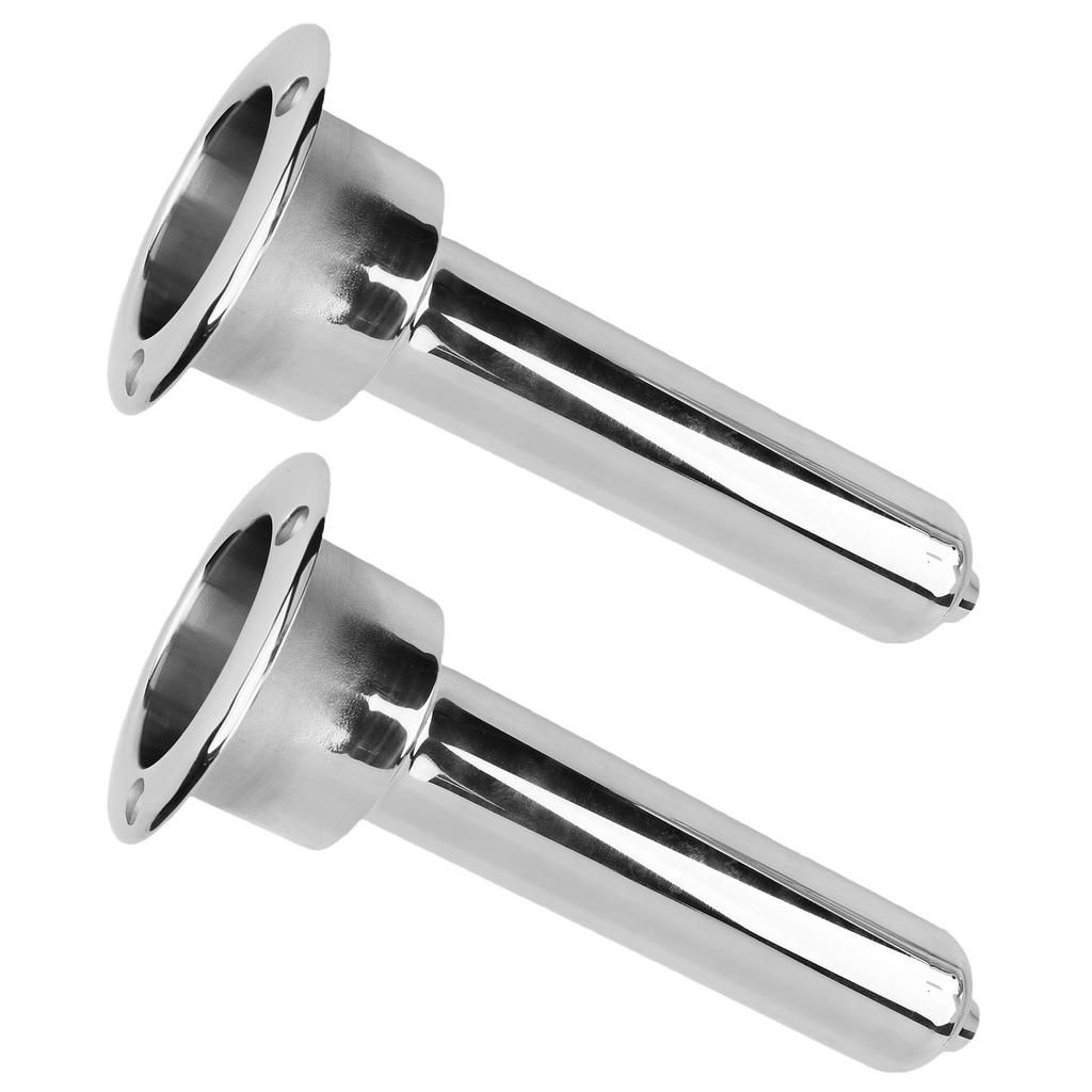 Boat Fishing Rod Cup Holder Heavy Duty 40mm Flush Mount Fishing Rod Holder for Yacht Ship 0 Degrees
