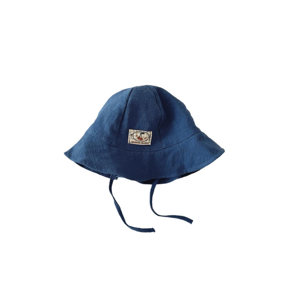 Solid Color Baby Sun Hat Soft Cotton-Linen Bucket Hat Cute Fisherman Cap Summer