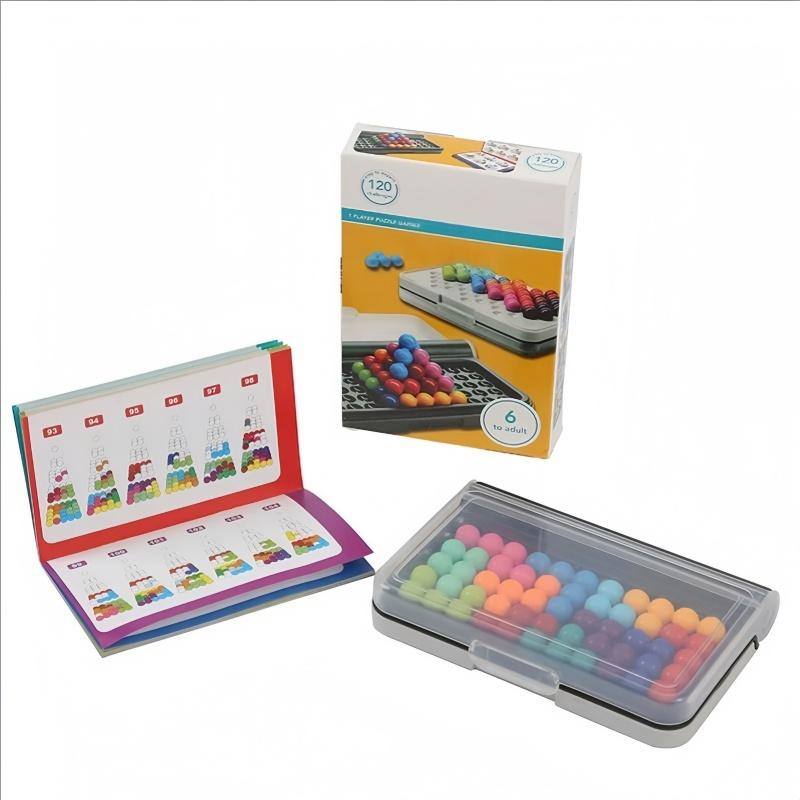 3D Stereoscopic Puzzle Board Game - Classic Pyramid Board - Pearl Logical Thinking - Children's Pyramid Beads - Montessori Toy -