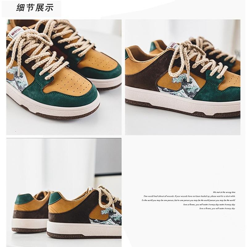 Herrenschuhe Neue Herren Plateau Vulkanisierte Schuhe Lässig Flach Schnürschuhe Skateschuhe Mode Atmungsaktive Sneaker Zapatillas Hombre