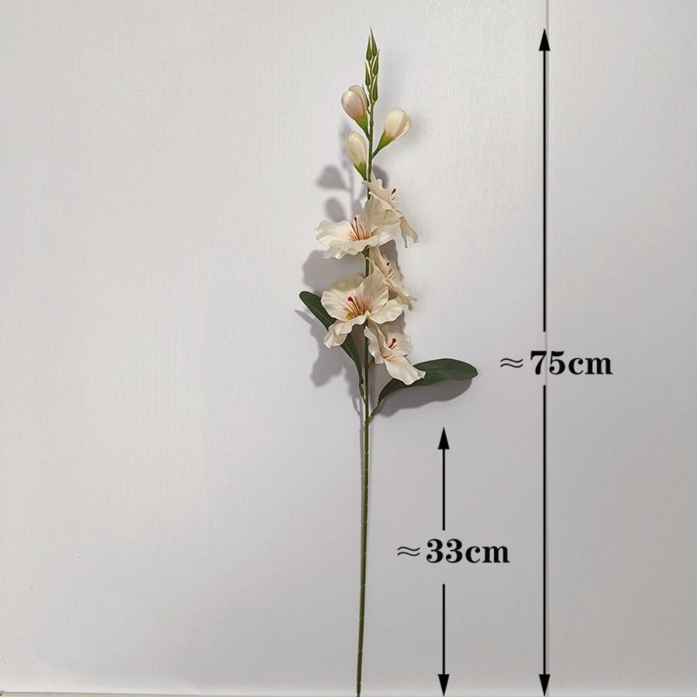2pcs 75cm Fake Gladiola Real Touch Silk Flower Vivid Artificial Gladiolus Flower  Wedding Accessory
