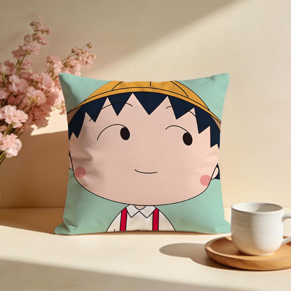 

Popular CChibi Marukochaned Cushion Cover Stylish Washable Pillow Cover Ideal for Couch Bedroom Car Decoration 30X30cm