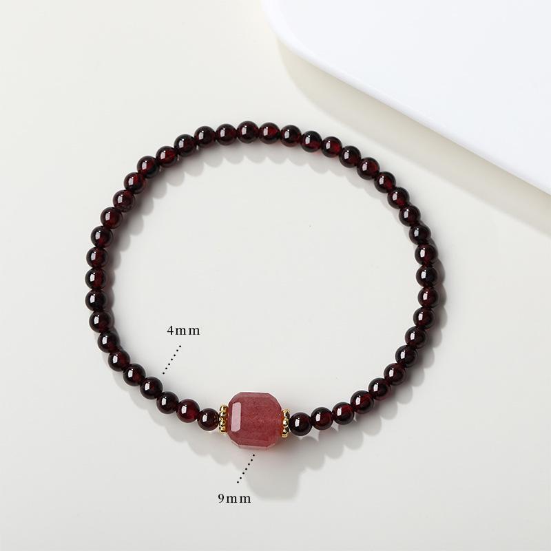 Aquamarine & White Crystal Beaded Bracelet: Fairy Summer Style for Girls, Sweet & Simple Fashion Hand Jewelry with a High-End Feel