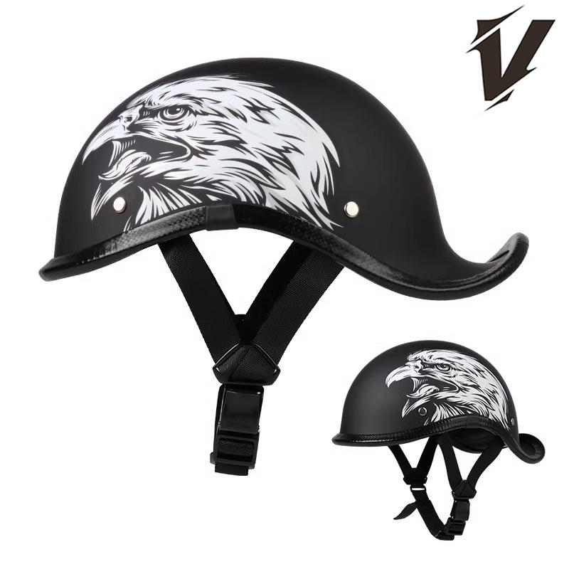 Retro Motorcycle Half Helmet Summer Half Face Unisex Helmet Motorbike Universal VintageHalf Helmet Motorcycle Helmet