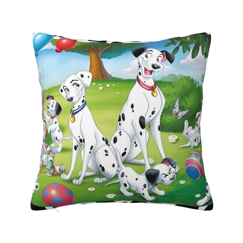 Custom Cartoon Dalmatians Disney Cushion Cover 101 Anime Kawaii Dog Velvet Nordic Throw Pillow Case Home Decor