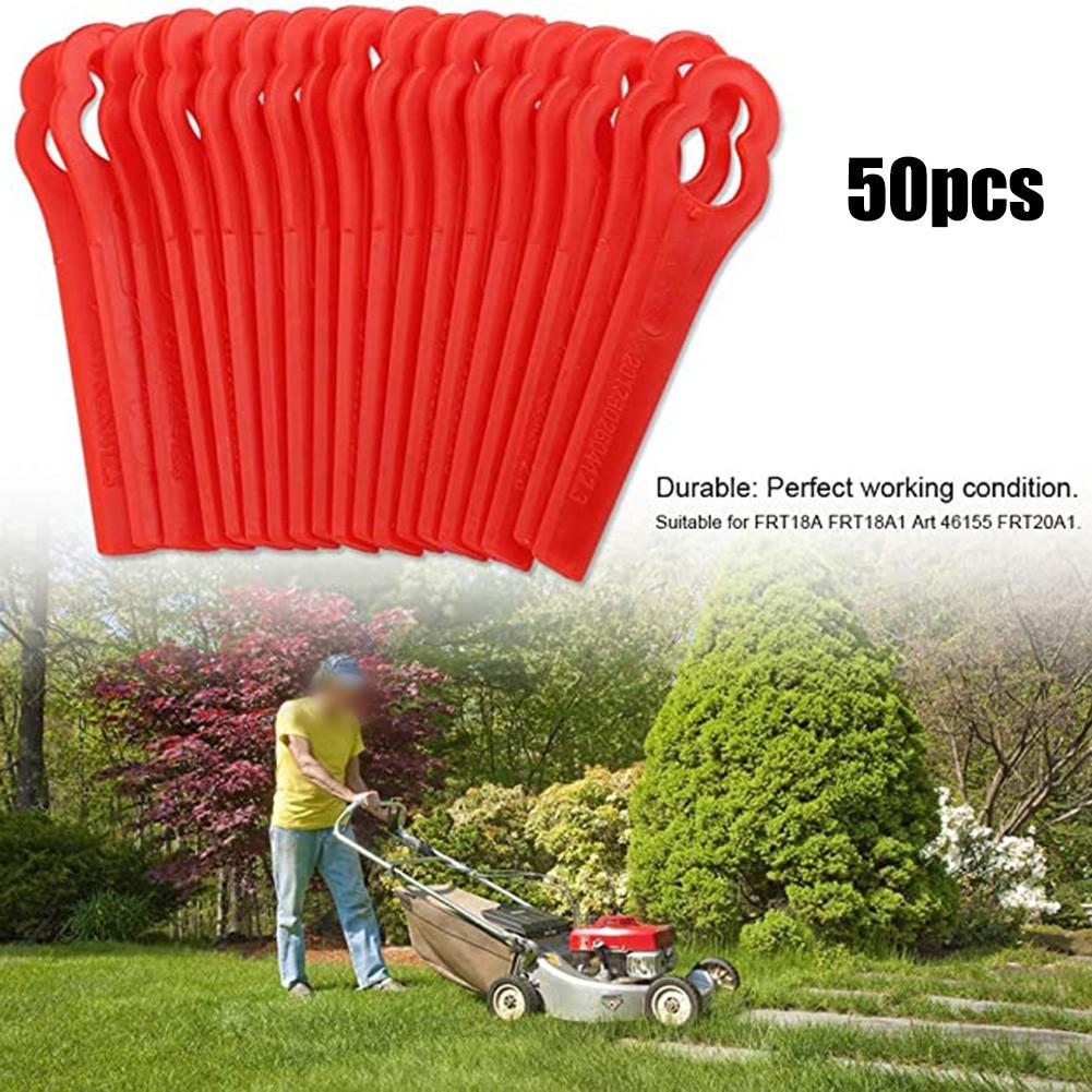 50pcs Fast Switchblades Grass Trimmer Blades Mower Replacement