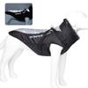 Reflective Warm Large Dog Winter Jacket Windproof Waterproof Fleece Collar Cotton Coat with Leash Hole Pet Outdoor Clothes