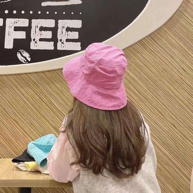 

Candy color bucket hat women s sweet casual sunscreen visor thin solid color basin hat bucket hat summer Adult (56-58cm) жовтий